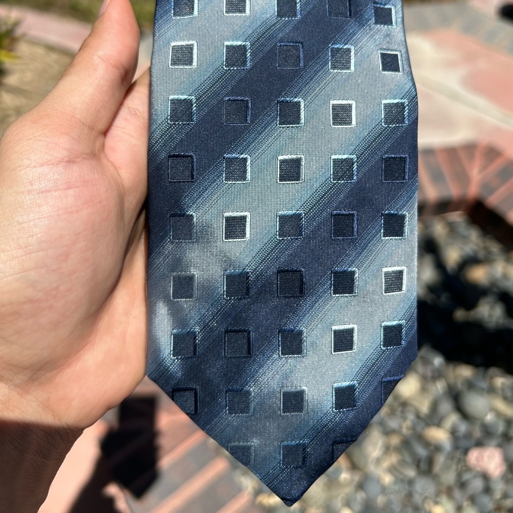 Hugo Boss Blue 100% Silk Tie